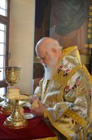 Патріарх Філарет звершив Літургію у храмі ікони Божої Матері «Живоносне Джерело»
