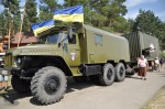 Митрополит Епіфаній освятив унікальну польову мобільну лазню для українських військових