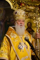 Патріарх Філарет відвідав храм на честь ікони Божої Матері «Живоносне джерело» у Старий Новий рік 